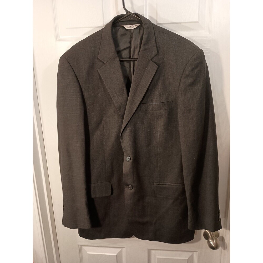 Gerald Austin Blazer Suit Jacket Size 41 L Dark Gray